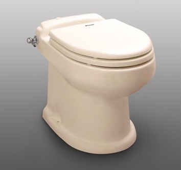 RushFlush 9300 series toilet-chrome handle-bone